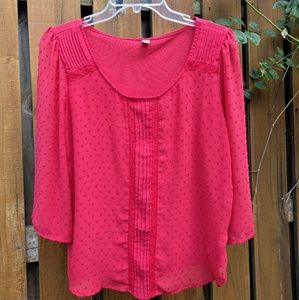 Target mixed media blouse